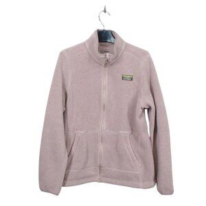 LL Bean Mountain Classic Fleece Jacket Mauve Taupe Size M